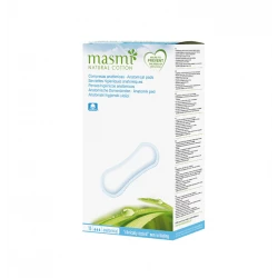 Masmi Classic Anatomical Pads With Wings, Organic Cotton, 16 Pieces