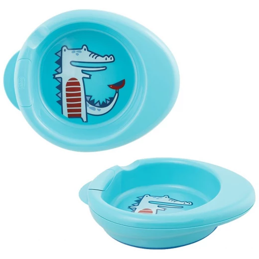Chicco Warmy Plate For Boys, Blue Color,  +6 Months - Chicco - Image 4