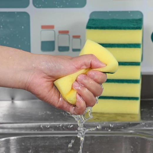 M&M Non-Scratch Cleaning Sponges – 12 Pack, Durable & Gentle on Surfaces - M&amp;M - Image 4