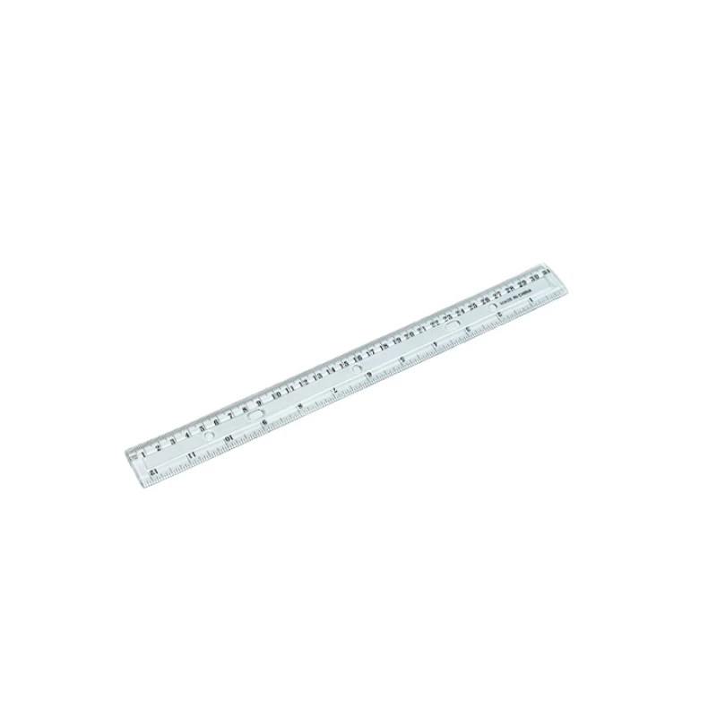 مسطرة بلاستيك شفاف, 30 سم
