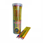 Amigo Black Peps Golden Pencils, 48 Pieces - Amigo
