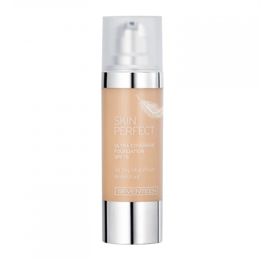 Seventeen Skin Perfect Ultra Coverage Waterproof Foundation Shade 01 30ml Matte Finish for Flawless Complexion Seventeen Skin Perfect Ultra Coverage Waterproof Foundation Shade 01 30ml Matte Finish for Flawless Complexion