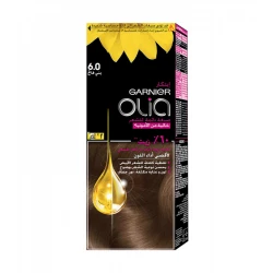 Garnier Olia Ammonia Permanent Hair Colour with 60% Oils, Number 6.0