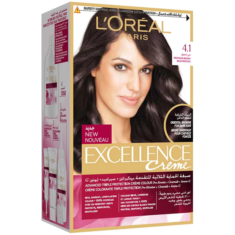 L'Oreal Paris Excellence Creme Haircolor, Number 4.1 - L'Oreal Paris