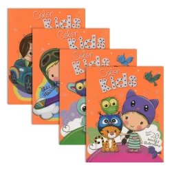 Bazic Neon Glitter Kids Coloring Books