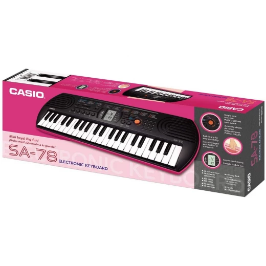 Casio Mini Keyboard, 44 Mini Size Keys (SA-78) Casio Mini Keyboard, 44 Mini Size Keys (SA-78)