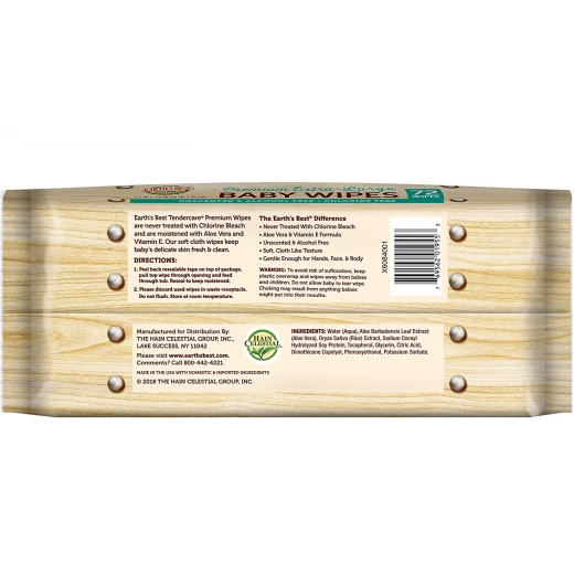 EB Chlorine Free Baby Wipes / Dis 72 منديل - إيرثس بيست أورجانك - Image 3
