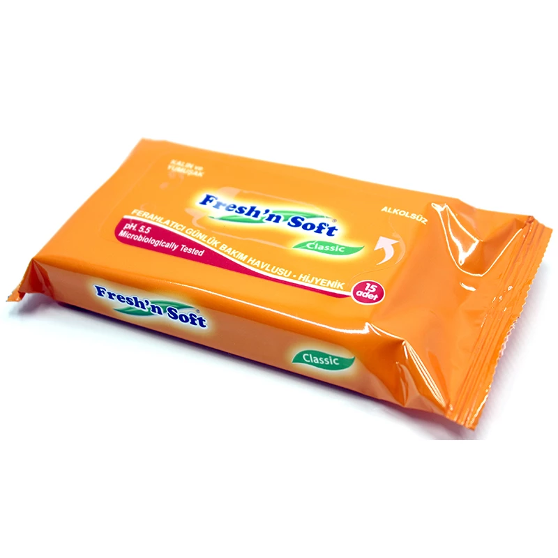 مناديل مبللة، 15قطعة من فريشن سوفت - Fresh n soft