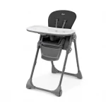 Chicco Polly Compact Fold Easy Clean Highchair, Black Color - Chicco