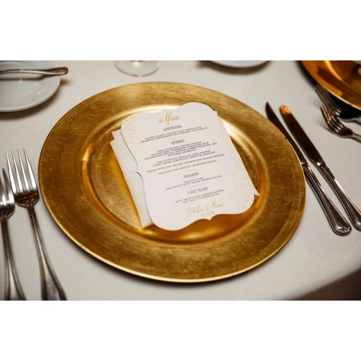 صحن ستيل ذهبي, 26 سم - Image 2