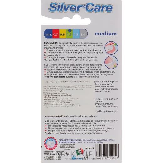 Silver Care Interdental Brushes Medium, 1.2 Mm, 6 Pieces - Silver Care - Image 2
