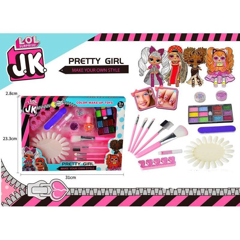 المتعة مع مستحضرات التجميل  جاي كاي الأطفال للبنات, مجموعة التجميل كاملة
