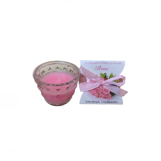 شمعة معطرة برائحة الورد شمعة معطرة برائحة الورد