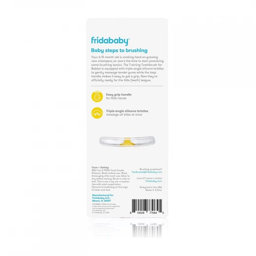 FridaBaby Training Toothbrush For Babies, Yellow Color - FridaBaby - Image 2