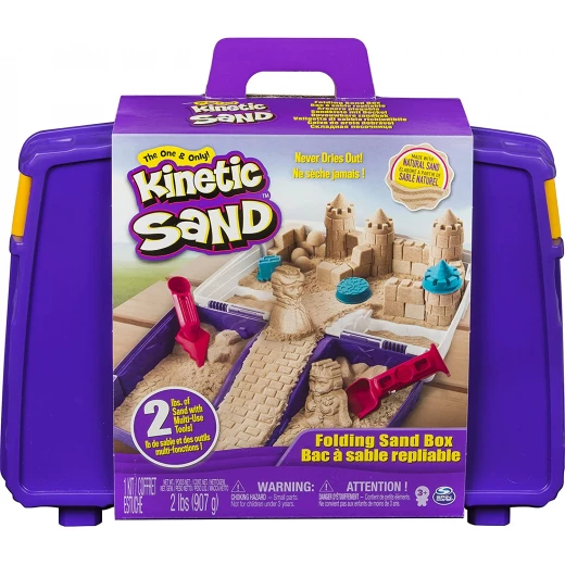 Kinetic Sand, Folding Sand Box with 2lbs Kinetic Sand, Folding Sand Box with 2lbs