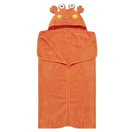 Stephen Joseph Hooded Bath Towel For Baby, Crab Design - Stephen Joseph - Image 2