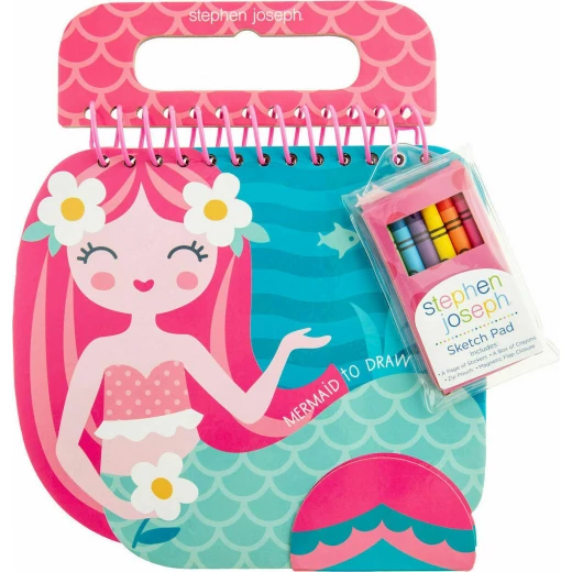 Stephen Joseph Shaped Sketch Pad, Mermaid Design Stephen Joseph Shaped Sketch Pad, Mermaid Design