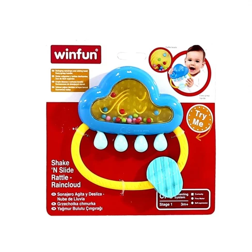 Winfun Raincloud Rattle With Handle Winfun Raincloud Rattle With Handle