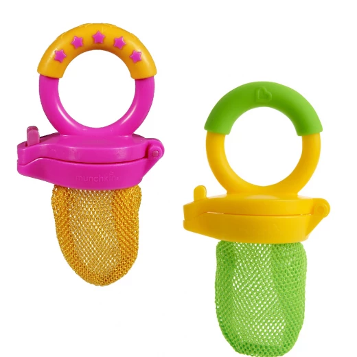 Munchkin Fresh Food Feeder - 2 pack, Orange&أخضر Munchkin Fresh Food Feeder - 2 pack, Orange&أخضر