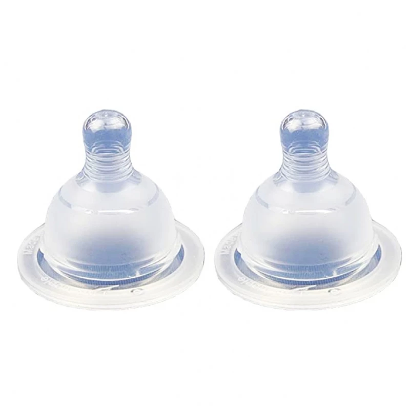 Spectra Wide Neck Slow Flow Teats [Pack of 2] Size صغير - سبكترا