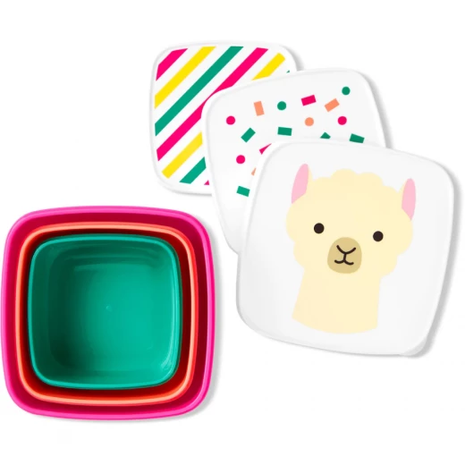 صندوق تخزين طعام للأطفال الصغار ، اللاما من سكيب هوب صندوق تخزين طعام للأطفال الصغار ، اللاما من سكيب هوب