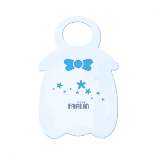Farlin Baby Bib Tie, 1 Pack, ازرق Farlin Baby Bib Tie, 1 Pack, ازرق