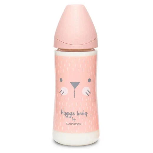 Suavinex Hygge Premium Whiskers Bottle, Pink Color, 360 Ml Suavinex Hygge Premium Whiskers Bottle, Pink Color, 360 Ml