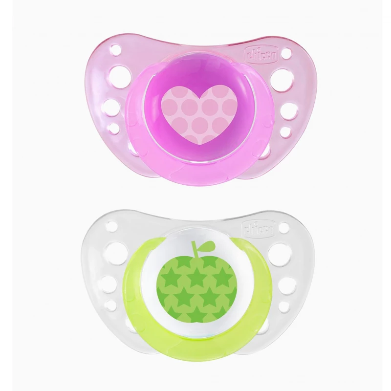 Chicco Physio Air Silicone (6-16 شهر ) Pink - تشيكو