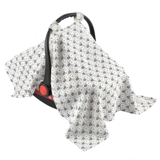 Babyjem Baby Muslin Car Seat Cover Scarf, Unique Babyjem Baby Muslin Car Seat Cover Scarf, Unique