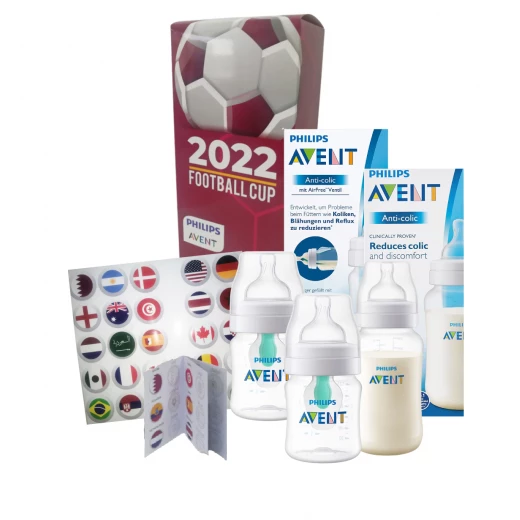 بكج كأس العالم 2022 الرضاعات المضادة للمغص من فيليبس افينت بكج كأس العالم 2022 الرضاعات المضادة للمغص من فيليبس افينت