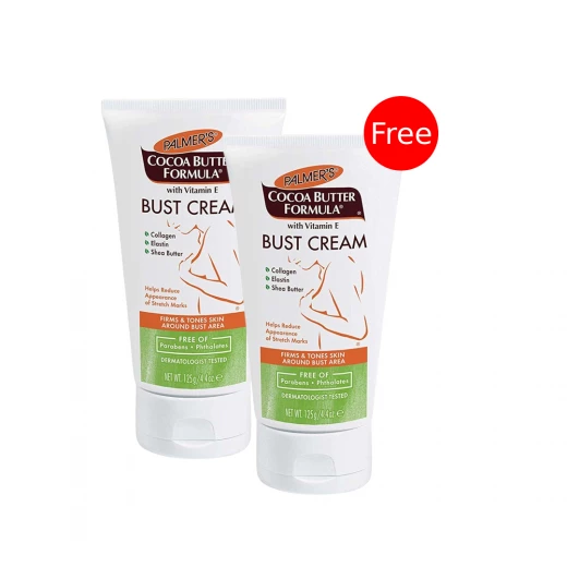 Palmer's Cocoa Butter Formula Bust Firming Cream Tube 125 Gram + 1 Free Palmer's Cocoa Butter Formula Bust Firming Cream Tube 125 Gram + 1 Free