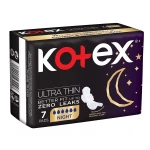 Kotex Ultra Thin Night Time Pads, 7 Pads - Kotex