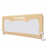 Baby Safe Bed Safety Rail Guard for Toddlers, Beige Color, 150 Cm - Baby Safe
