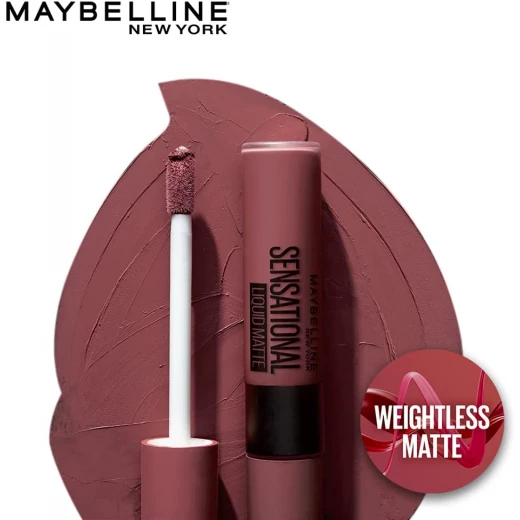 احمر شفاه سائل مات، رقم NU07 ، 7 مل من ميبيلين نيويورك - Maybelline - Image 2