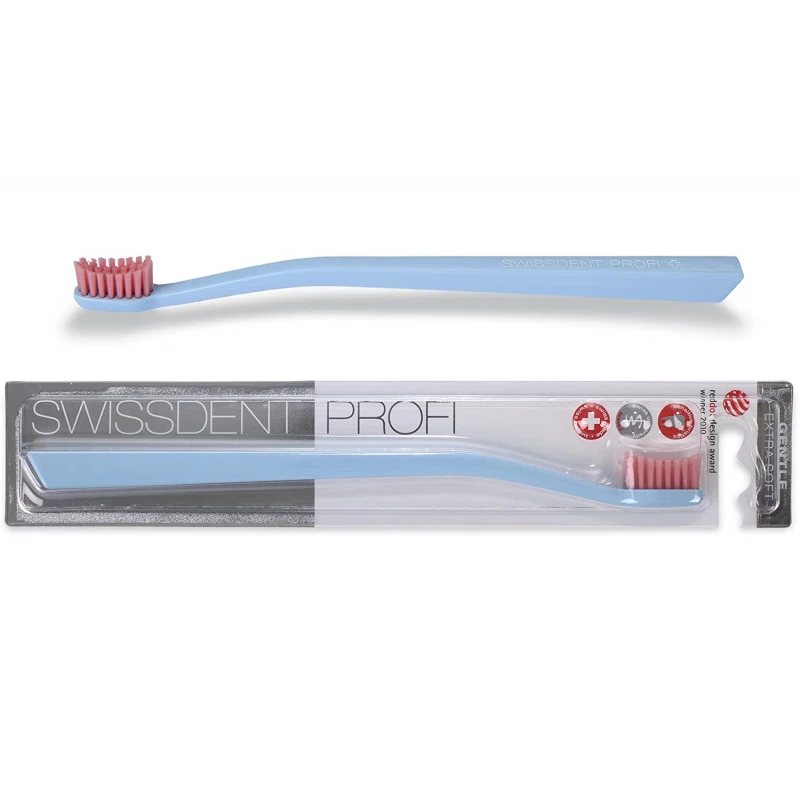 فرشاة أسنان احترافية للتبييض الأزرق اللطيف من سويسدنت - سويس دينت