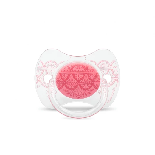 Suavinex Pacifier Premium Couture Physiological Teat 0-4 months, Pink Suavinex Pacifier Premium Couture Physiological Teat 0-4 months, Pink