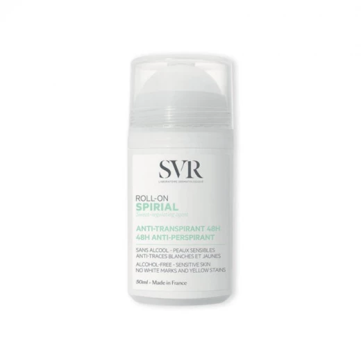 SVR Spirial Anti Perspirant Roll on Deodorant, for 48 Hour, 50 Ml SVR Spirial Anti Perspirant Roll on Deodorant, for 48 Hour, 50 Ml
