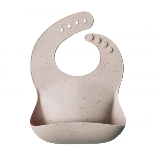 مريلة سيليكون للأطفال، تصميم رملي، باللون البيج الفاتح من موشي مريلة سيليكون للأطفال، تصميم رملي، باللون البيج الفاتح من موشي