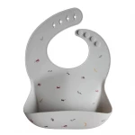 مريلة سيليكون للأطفال، تصميم السفاري، باللون السكني الفاتح من موشي - موشي