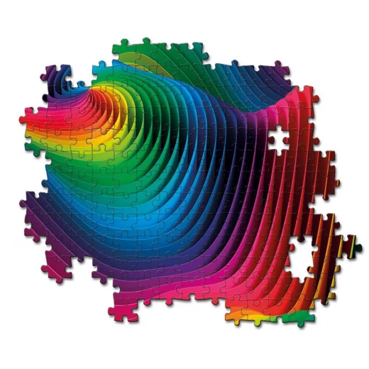 لعبة الأحجية مجموعة كلر بلوم, بتصميم أمواج ملونة, 500 قطعة من كليمنتوني - كليمنتوني - Image 2