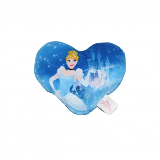 Disney Princess Kids Plush Pillow with Hook, Heart Design, Dark Blue Color Disney Princess Kids Plush Pillow with Hook, Heart Design, Dark Blue Color