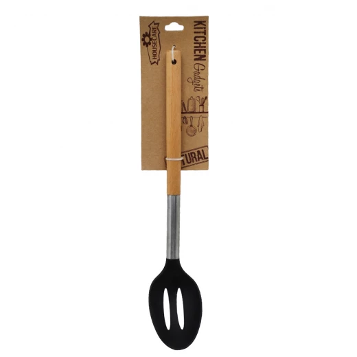 House Care Kitchen Leakage Spoon With Wooden Hand House Care Kitchen Leakage Spoon With Wooden Hand