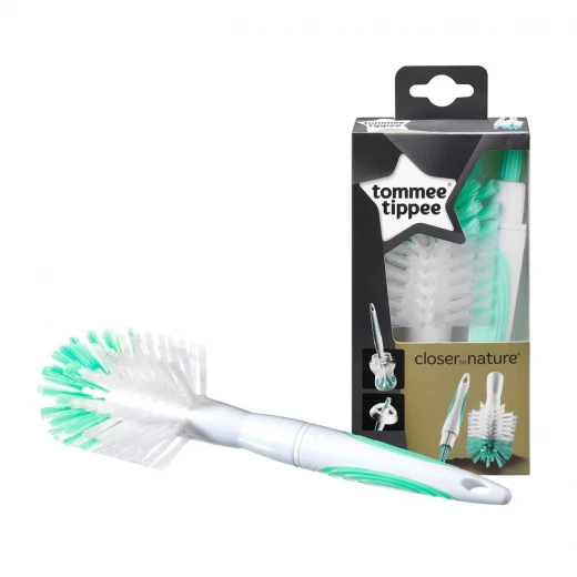 Tommee Tippee Bottle & Teat Brush, Green Color Tommee Tippee Bottle & Teat Brush, Green Color