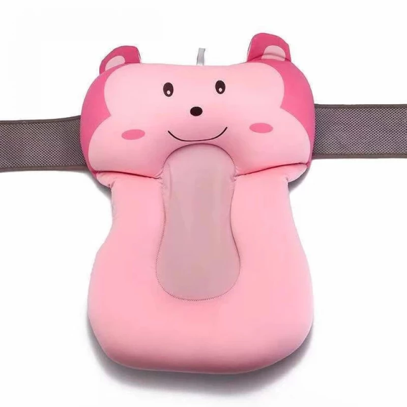 Newborn Baby Bath Seat Support Mat, Pink Color