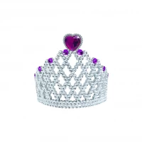 Children Small Princess Crown, Small Hearts Design, Purple Color