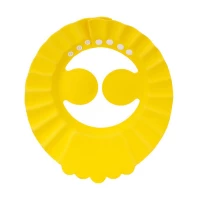 Baby Shower Cap Shield for Kids, Adjustable Waterproof Visor Hat for Eye and Ear Protection (Yellow)
