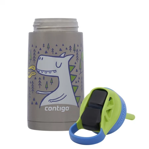 Contigo Stainless Steel Autospout Kids Drinking Bottle, Blue Color, 380 Ml - Contigo - Image 5