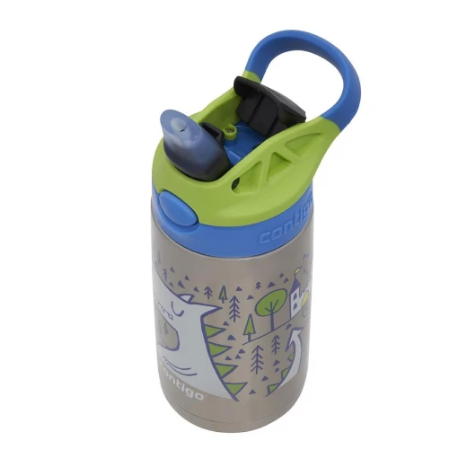 Contigo Stainless Steel Autospout Kids Drinking Bottle, Blue Color, 380 Ml - Contigo - Image 2