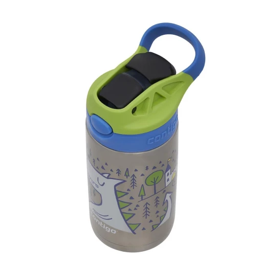 Contigo Stainless Steel Autospout Kids Drinking Bottle, Blue Color, 380 Ml - Contigo - Image 4