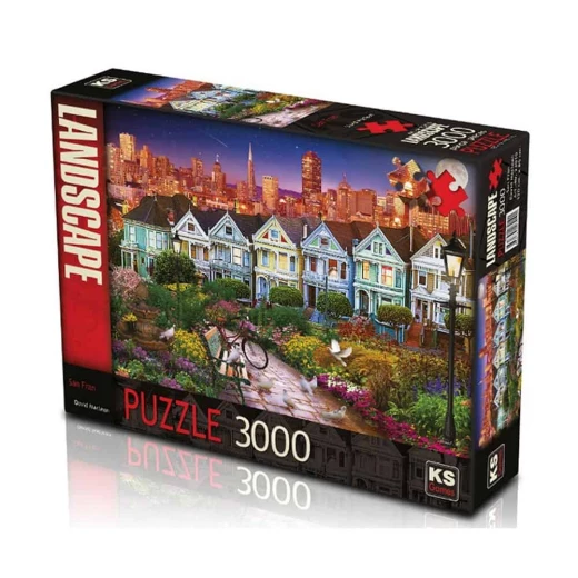 أحجية 2000 قطعة, بتصميم سان فرانسيسكو من كي اس جيمز أحجية 2000 قطعة, بتصميم سان فرانسيسكو من كي اس جيمز